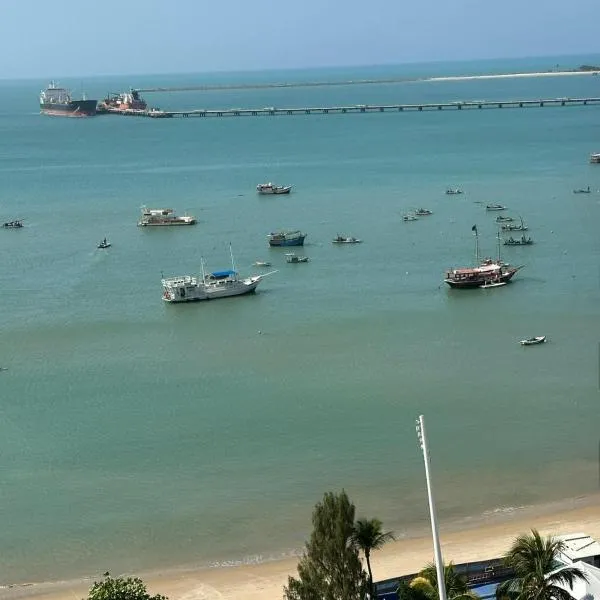 1155 golden 55m2 1 quarto frente mar avenida beira mar、フォルタレザのホテル