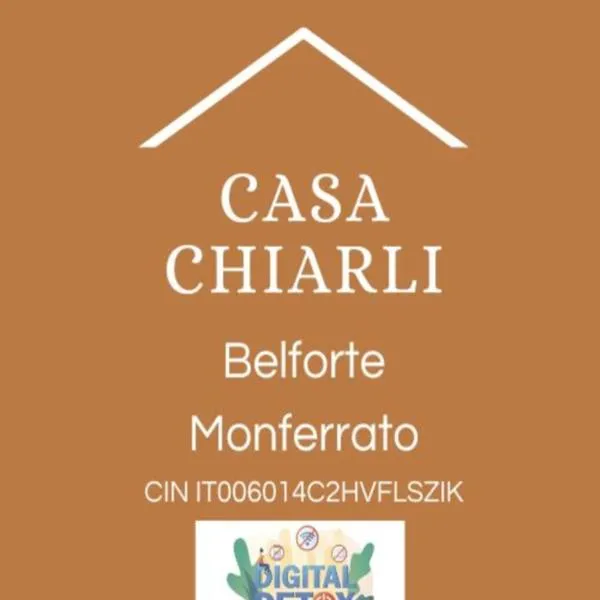 Casa Chiarli-Belforte Monferrato, hotel in Tagliolo Monferrato