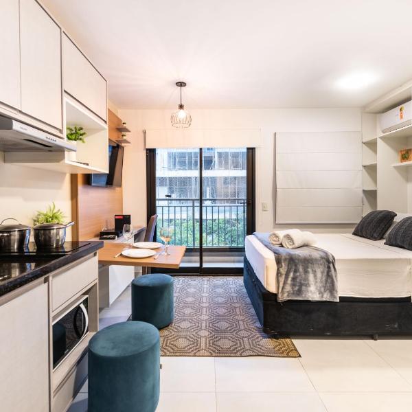 BHaus IS Moema Carinás - Apartamento com Varanda - Academia - Lavanderia - Próximo ao Shopping Ibirapuera e Metrô - Acomoda 4 pessoas - is5