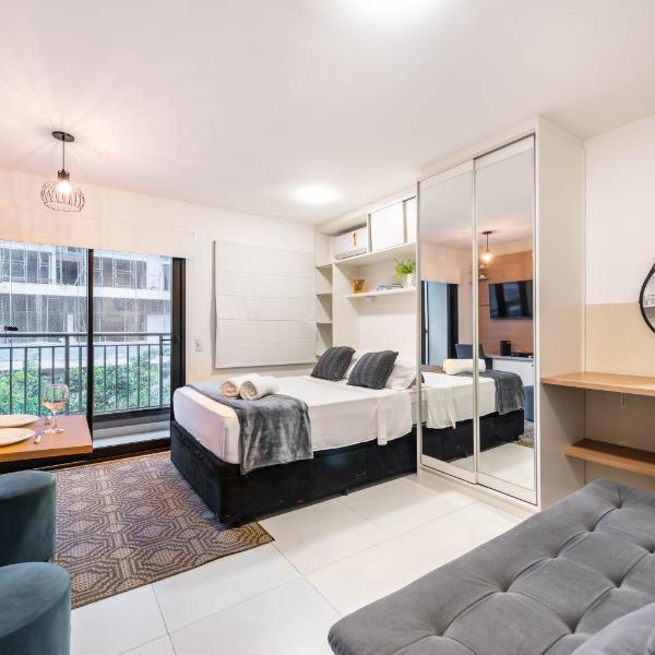 BHaus IS Moema Carinás - Apartamento com Varanda - Academia - Lavanderia - Próximo ao Shopping Ibirapuera e Metrô - Acomoda 4 pessoas - is5 - Foto 2