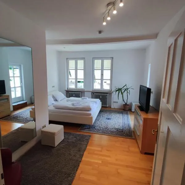 Altbau-Traum mit Riesen-Dachterrasse, hotel in Moosburg