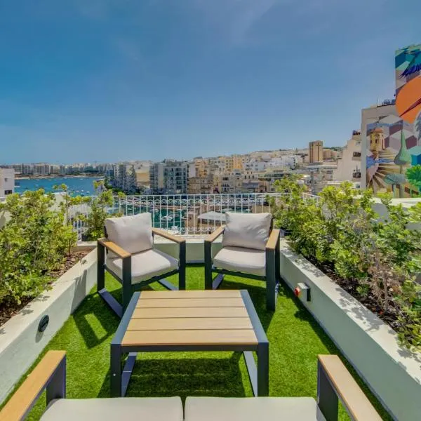 The ultimate luxury triplex home in Spinola Bay by 360 Estates, hotel in St Julian's