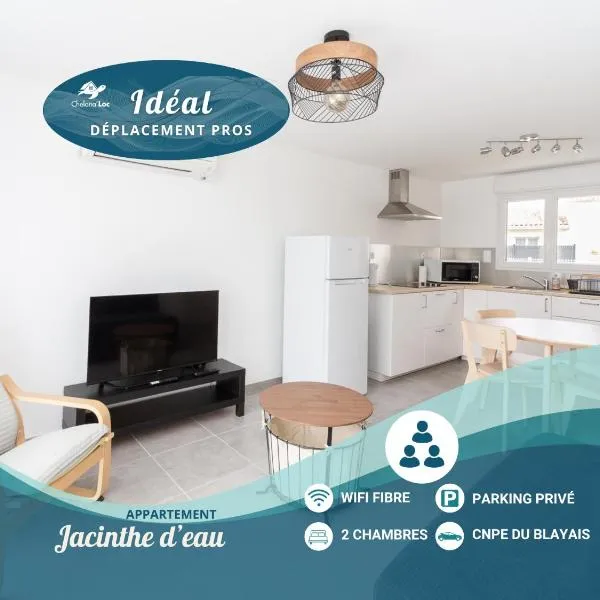 Appart' Jacinthe d'eau - clim - Chelona'Loc, hotel em Braud-et-Saint-Louis