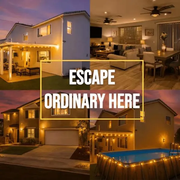 6BR Villa with POOL, BBQ, Temecula WINERIES, hotel in Winchester