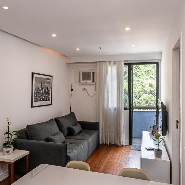 Flat Copacabana - Área de lazer e varanda