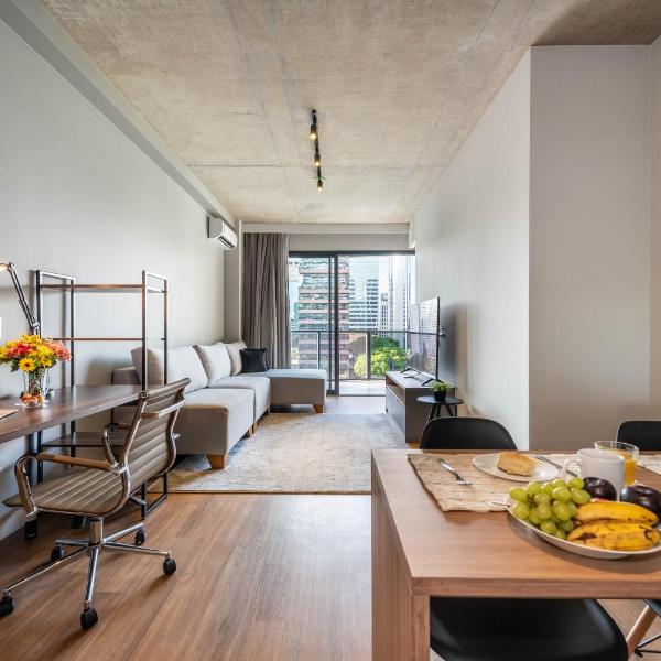 BHaus Faria Lima VN Millennium - Vila Olimpia - 7o andar - Vaga de Garagem - Condomínio Alto Padrão - Serviço de bagagem - Recepção 24h - Lavanderia - Piscina - Academia - Vista Incrivel - ml71 - Foto 4