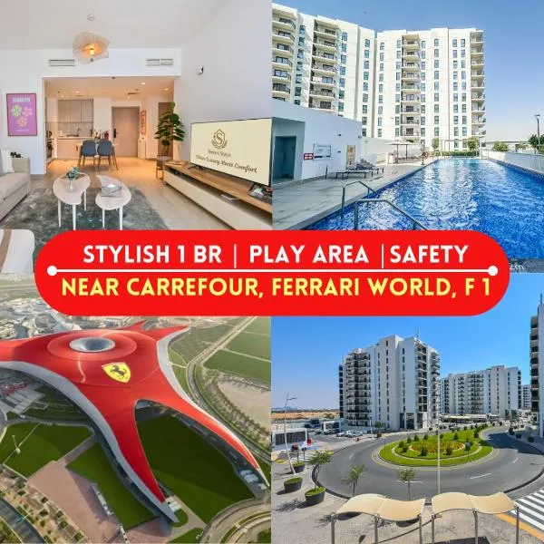 Walk To Mall, Chic Decor 1br! Near Ferrari, F1, hotel em Abu Dhabi