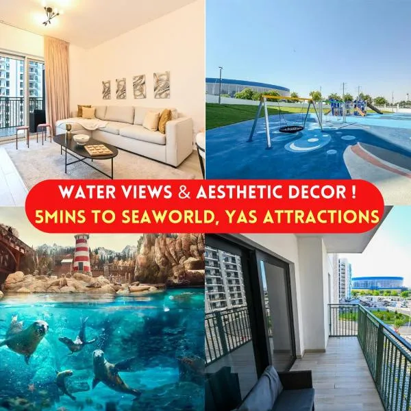 Chic Family 2br, Canal Views! Near Ferrari World, hotel v destinaci Abu Dhabi