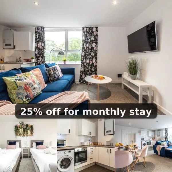 KGV Stays Millbrook Executive Smart Corporate Apartment with Excellent City Links, hotell Southamptonis