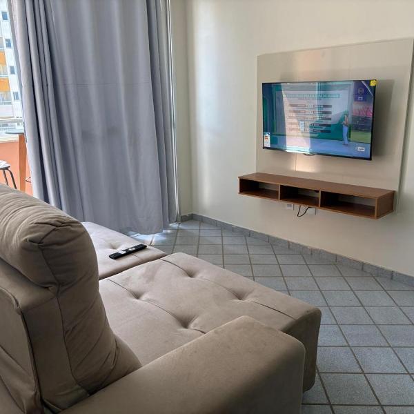 Apartamento a 350 m das praias de Areia Preta e das Castanheiras com três quartos e duas varandas TV Wi-Fi dois elevadores sol da manhã garagem cozinha completa com airfryer micro-ondas sanduicheira e chaleira elétrica próximo a bancos mercados restaurant - Foto 5