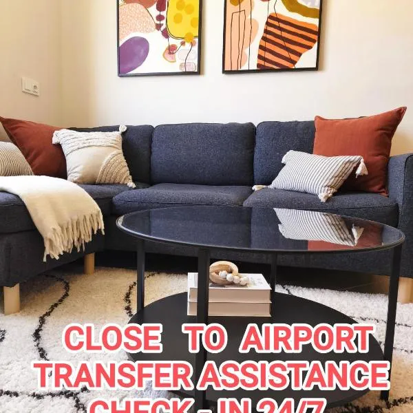6min to Airport, Check-In 24-7, IPTV, Married couples only, hotel in Tangier