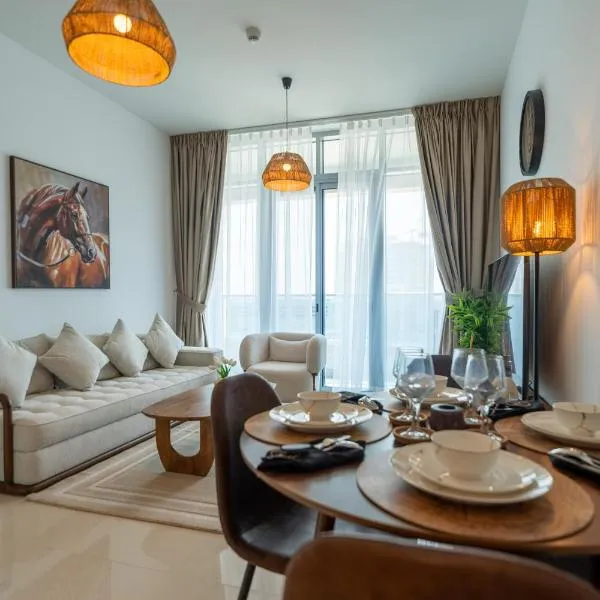 Stylish 1BR Pearl Retreat - Julphar Escape, hotel a Abu Dhabi