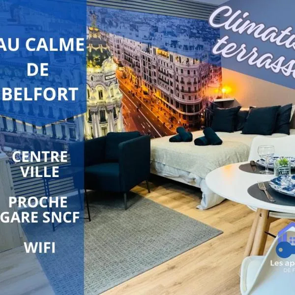 Au calme de Belfort, climatisation, terrasse, Hotel in Belfort