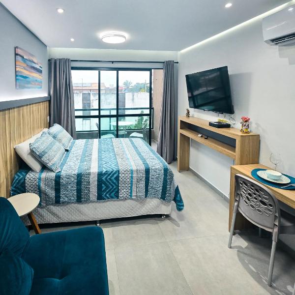 VDP203-Flat com piscina e sauna a 100m da praia - By Oasis Ferias