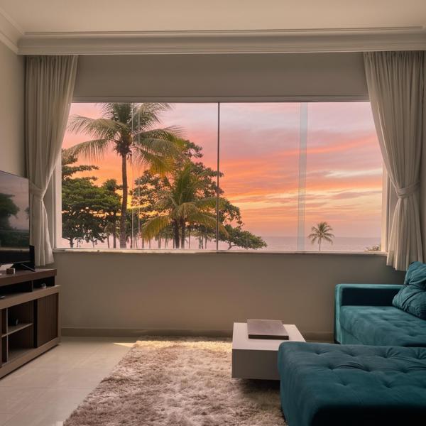 Apartamento Elegante de Frente para o Mar em Copacabana