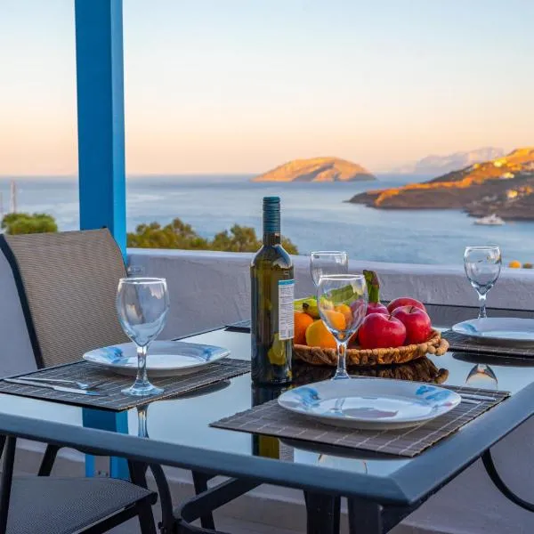 Monopetra View Leros, hotel in Vromolithos