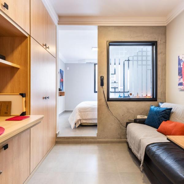 BHaus Jardins Poeta - Apartamento Premium 11o andar - Próximo à Oscar Freire e Paulista - Academia - Mini Mercado - Piscina - Serviço de Arrumação e Bagagem - Recepção 24h - Vaga de Garagem - P11 - Foto 2