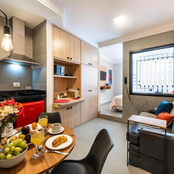 BHaus Jardins Poeta - Apartamento Premium 11o andar - Próximo à Oscar Freire e Paulista - Academia - Mini Mercado - Piscina - Serviço de Arrumação e Bagagem - Recepção 24h - Vaga de Garagem - P11