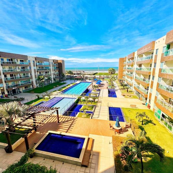VGFUN-447 3 quartos 2 wcs Vista Mar Pé na Areia Praia do Futuro