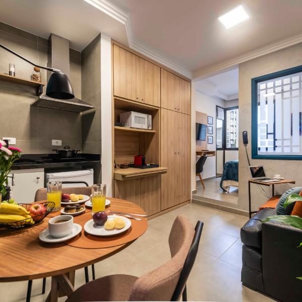 BHaus Jardins Poeta - Apartamento Premium - Próximo à Oscar Freire e Paulista - Academia - Mini Mercado - Piscina - Serviço de Arrumação e Bagagem - Recepção 24h - Vaga de Garagem - P64
