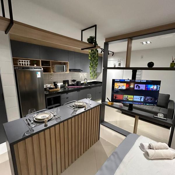 Studio 152 novo, completo com ar condicionado e muito bem decorado - centro - Foto 4