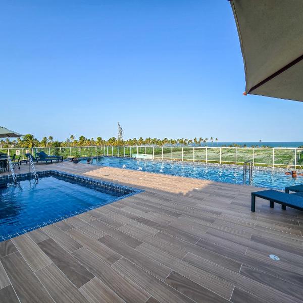 CG203-Flat vista para o mar e piscina de borda infinita BY OASIS FERIAS - Foto 4