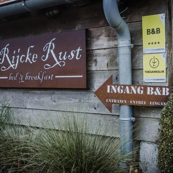 B&B de Rijcke Rust, hotel in Rijkevorsel