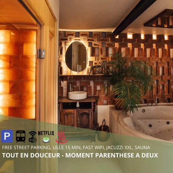 La Douce Lille Croix Spa Privatif by Moment Parenthèse，位于Croix的酒店