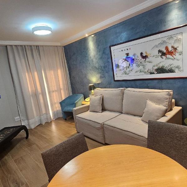 Flat-Apart hotel dois quartos c/uma suíte e vaga