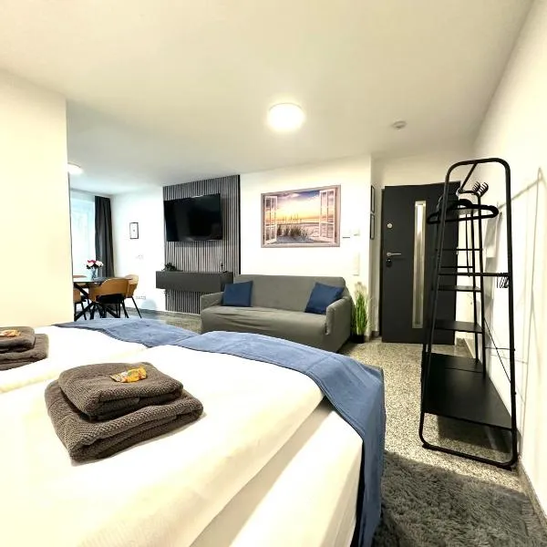 Luxx Home Ulm 01-nähe Universität-Kliniken-Parken-Küche-WLAN, hotel i Ulm