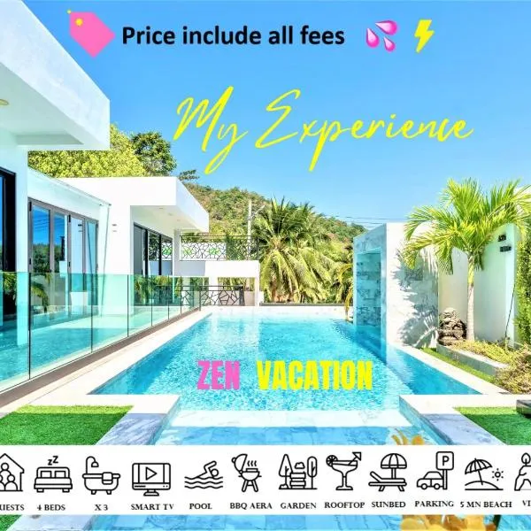 Zen Luxury Villa Phuket 4BR-3BA, Mineral immersion pool, dedicated children's zone, Smart tech, Spacious rooftop, commanding mountain views, hotel in Rawai Beach