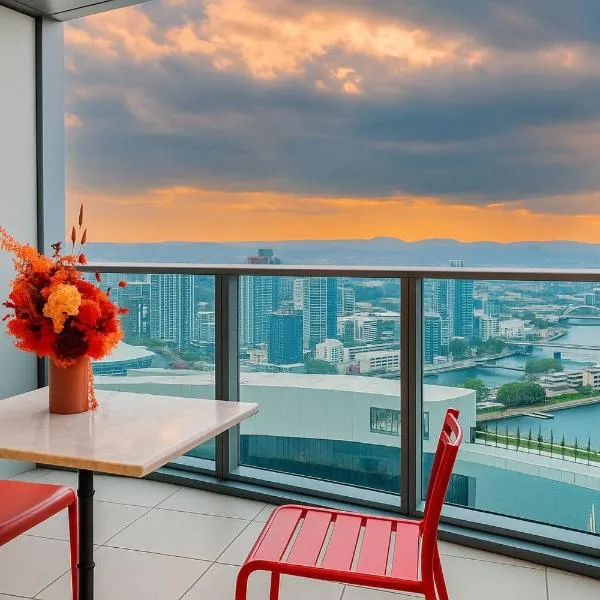2Bedroom Gleaming Riverfront - City view Free Carpark, Hotel in Brisbane