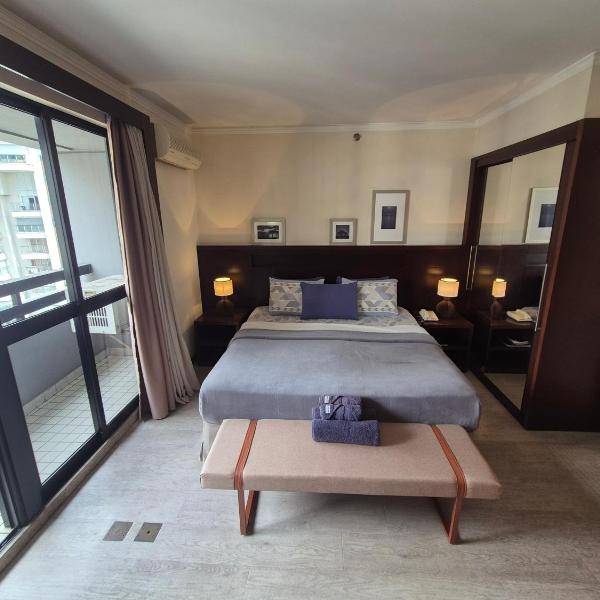 Flat no Itaim Bibi com infra de hotel
