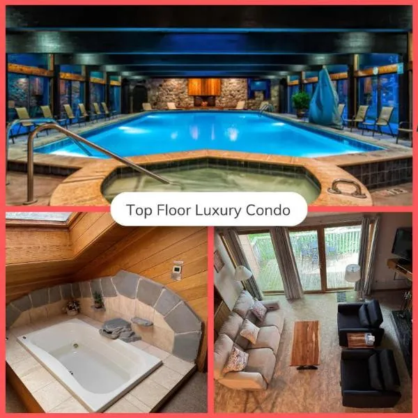 Top Floor Luxury, Sauna, Private Pool, Lake Bellaire Beach, 5 beds, 4 full bath, hotel in Bellaire