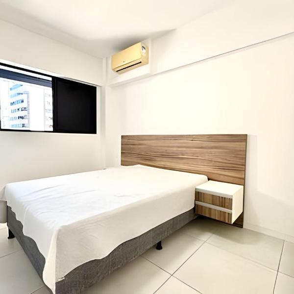 Flat 100 mt praia, varanda, piscina 6x sem juros - Foto 2