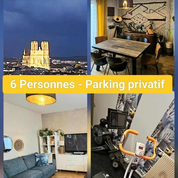 Reims Center Cathedral View, hotel em Reims