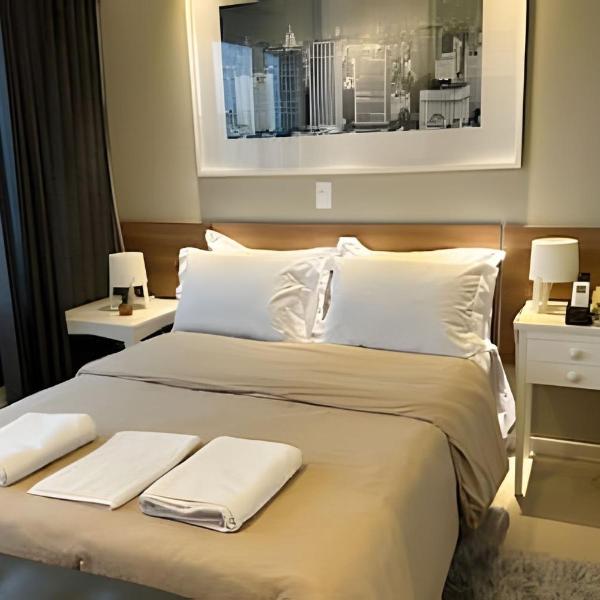 Em frente ao Shopping & Allianz Parque in Hotel com estacionamento