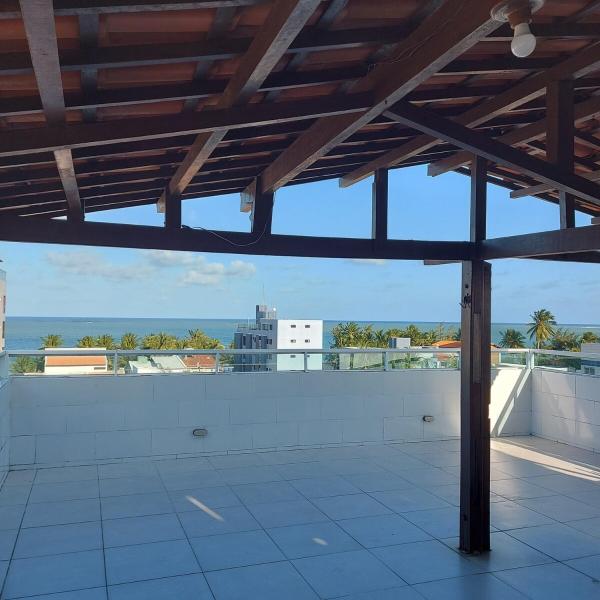Cobertura Sol e Mar - Apartamento completo com cobertura exclusiva a 150m da praia com 3 quartos