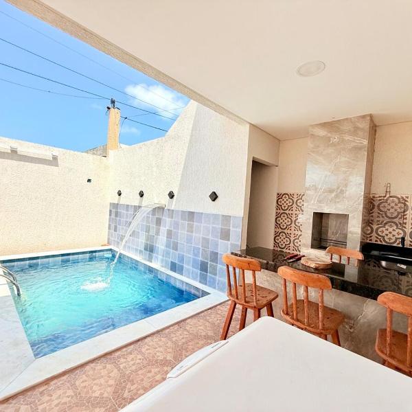 CASA COMPLETA Com Ar ,Piscina Privativa á 500m da Praia e 100m da VILA DE PADRE ARLINDO