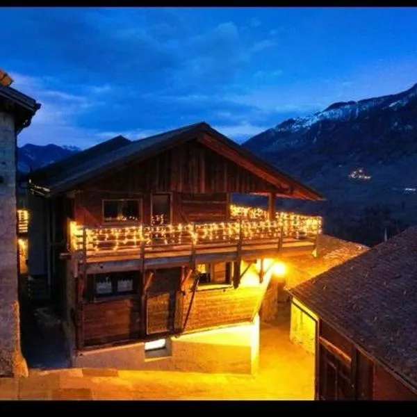 Grand appartement avec terrasse à Chez-Les-Reuses, hotell sihtkohas Orsières