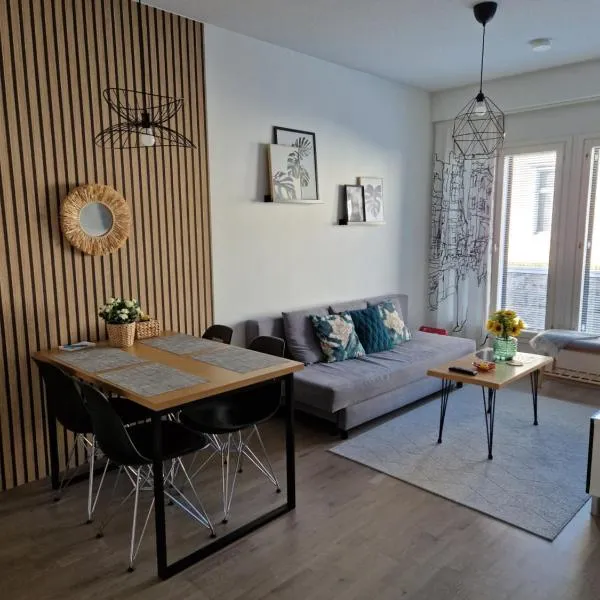 Modern 1 bedroom apartment in Central Kuopio, hotel in Kuopio