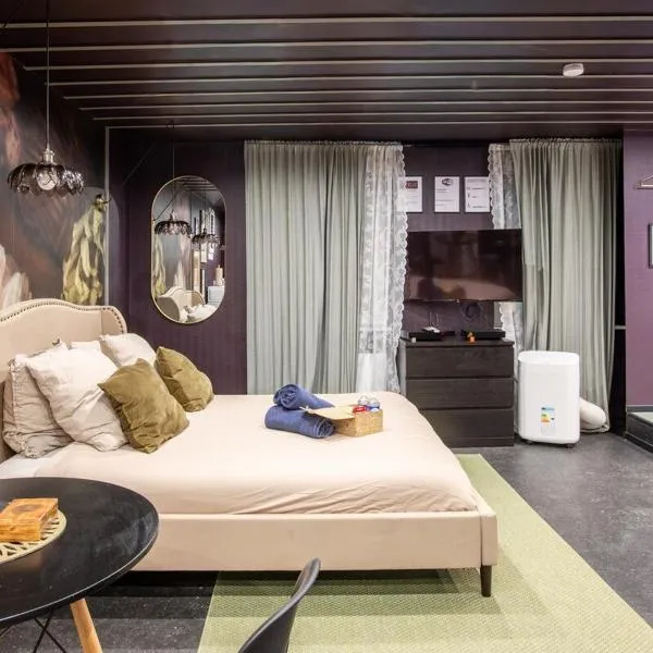 Deluxe Studio, Dark Floral, jacuzzi, Parking Gratuit, MULHOUSE CENTRE, hotel in Mulhouse