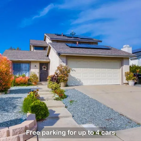 Entire Private 4BR - 3Bth, Big Yard, Garage, King Bed, Crib, Available Now