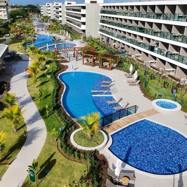 Beach Class Summer até 5 Hóspedes, Resort Novo, Vista Piscinas, Enxoval e Energia Inclusos - Porto de Galinhas