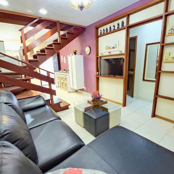 Casa de Praia 5 qtos (Suíte Térrea)WiFi+200m Praia