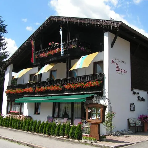 Hotel Garni Haus Alpine - Chiemgau Karte inkl、ルーポルディングのホテル