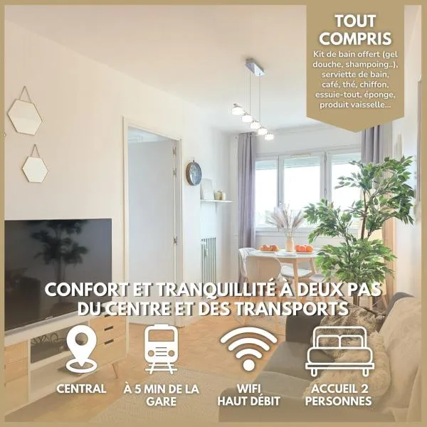 Le Cornouaille - Central, Élégant & 5m Gare, Hotel in Saint-Brieuc