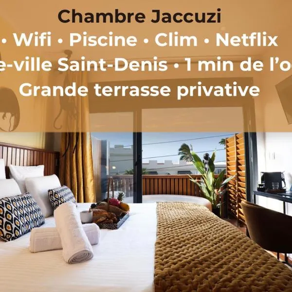 Maison Le Patio Jacuzzi, hotel in Saint-Denis