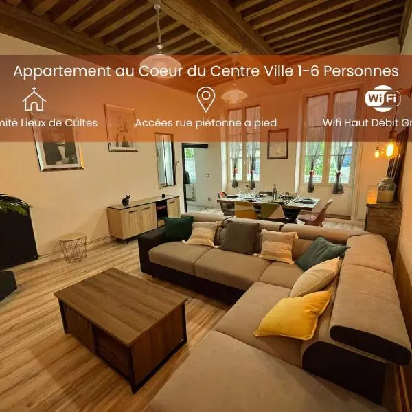 Appartement 6 personnes - Au coeur du centre ville, hotel v destinaci Paray-le-Monial