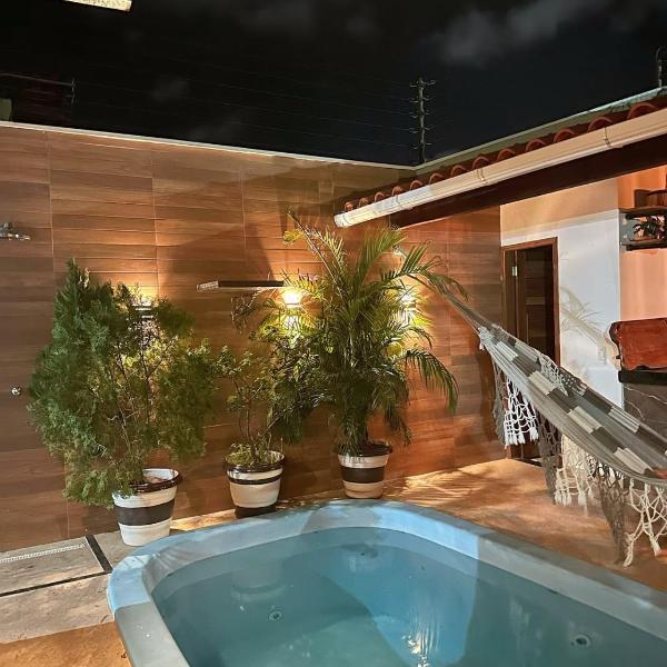 Aconchego Dourado I Alugue casa com piscina a 17min da praia